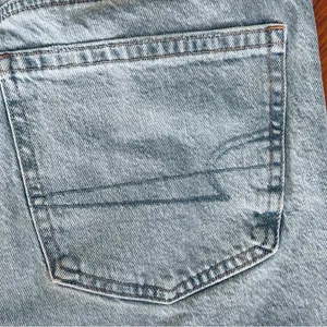 American Eagle Outfitters Light Blue Denim Frayed Hem Women's Shorts thumbnail 7