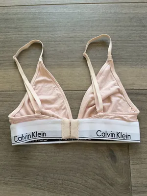 Calvin Klein Logo Elastic Bralette — Pink — XS thumbnail 3