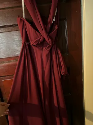 Long formal dress Red Size 0 thumbnail 2