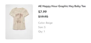 American Eagle Graphic Baby Tee thumbnail 2