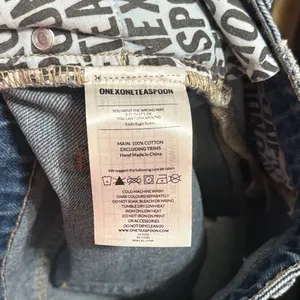 One Teaspoon High Waist Legend Distressed Frayed Mom Shorts Y2K Indie Sleaze 22 thumbnail 6