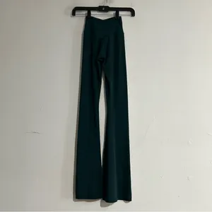 Aerie Offline Real Me Flare High Rise Crossover Waistband Green Yoga Pants XS thumbnail 6
