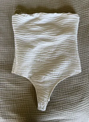 Princess Polly Strapless Zebra Print Bodysuit  thumbnail 1