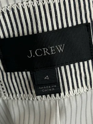 J. Crew • Campbell Blazer Striped Black & White Women's Blazer thumbnail 8