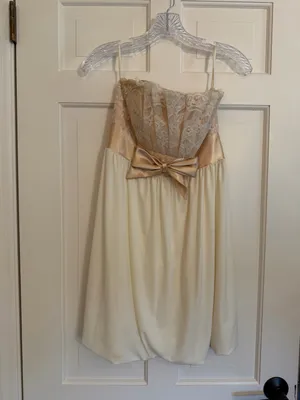 Jessica McClintock for Gunne Sax 1990s Vintage Prom Strapless Dress Size 5 thumbnail 2