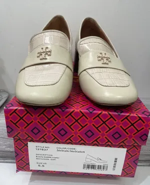 Tory Burch Everly 55mm Loafer Dulce De Leche Croc Leather Block Heel 137837 5.5M thumbnail 1