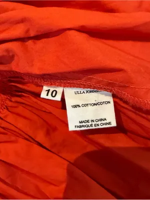 Ulla Johnson - Miranda Red Orange Ruffle Mini Dress Sz 10 thumbnail 8