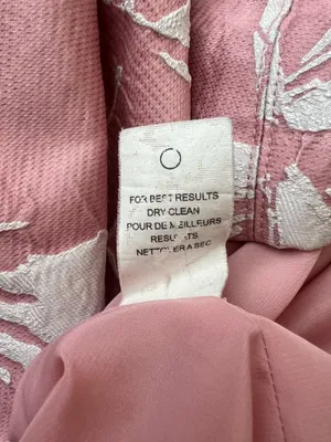 Halston Heritage Women’s Vie En Rose Strapless Pink White Floral Jacquard Dress thumbnail 11