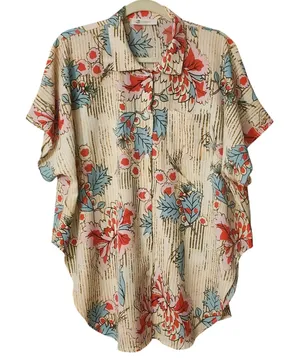 CUPSHE Women's‎ Multicolor Floral Tropical Swimsuit CoverUp, S thumbnail 1
