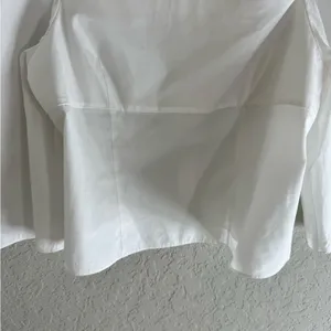 Vince White Square Neck Blouse Size 8 thumbnail 5