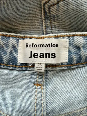 Reformation Cynthia High Rise Straight Jeans thumbnail 8