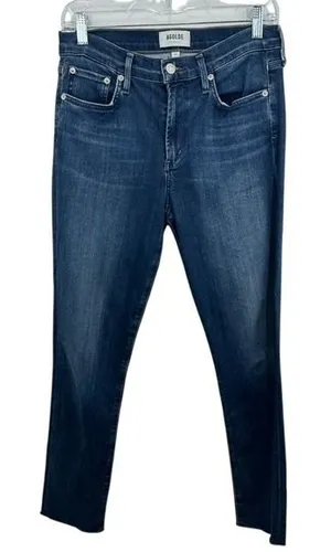 AGOLDE Size 28 High‎ Rise Ankle Crop Raw Hem Slim Straight Leg Denim Jeans thumbnail 1