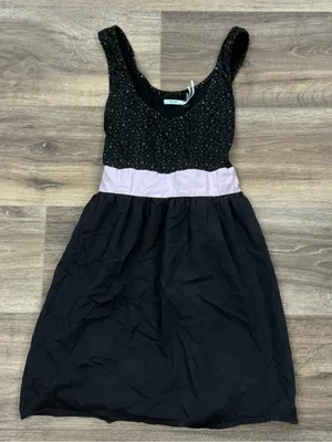 Anthropologie Kimchi Blue Floral Tie Waist Mini Dress Women’s Medium thumbnail 1