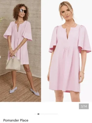 Tuckernuck Pomander Place Finley Flutter Sleeve Mauve Pink Mini Dress Size XS thumbnail 3