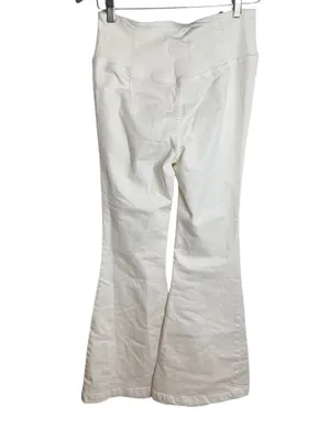 Free People We the Free Venice Beach flare jeans in worn white 27 thumbnail 3