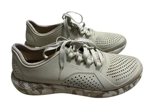 Crocs LiteRite Pacer Sneaker Women's Size 10 Neutral Camo Waterproof Lightweight thumbnail 1
