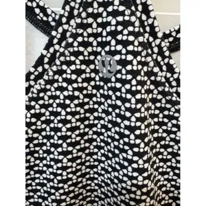Lululemon Womens Black‎ & White Patterned Racerback Tank Top Size M thumbnail 3