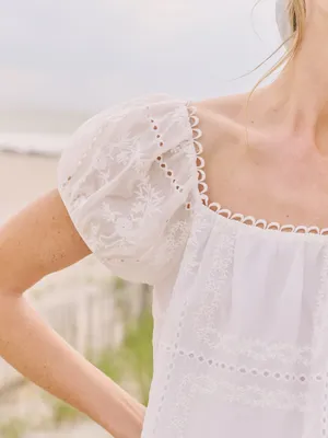 Kourt White Size S Nya Puff Sleeve Mini Dress Few Moda thumbnail 4