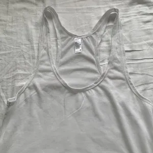 Los Angeles Apparel racer back tank top and white size small thumbnail 3