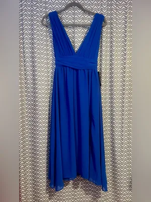 NWT Lulus | Heavenly Hues Royal Blue Maxi Dress, Size XS thumbnail 4