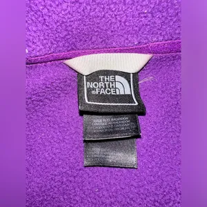 North Face purple full zip fleece jacket size L thumbnail 6