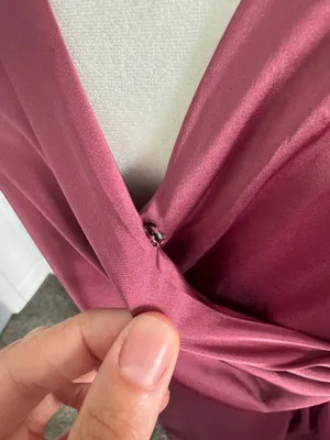 ASTR The Label Twist Front Satin Midi Dress, Large, Mauve thumbnail 8