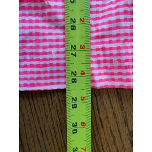 Lilly Pulitzer Pink Gingham Strapless Peplum‎ Mini Dress Size 0 Cotton Preppy thumbnail 4