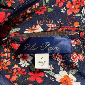 Blue Rain Floral Black and Red Camisole thumbnail 4