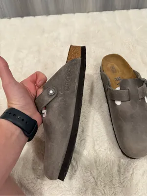 Birkenstock Boston Oiled Leather Clog iron thumbnail 8