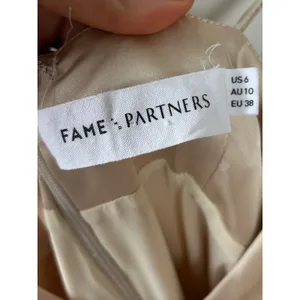 Fame & Partners Stappy Tri Cup Gown Champagne Size 6 Bridal Wedding Guest Prom thumbnail 13