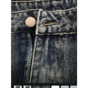 Vintage-Inspired Women’s Cargo Jeans - Washed Blue thumbnail 4