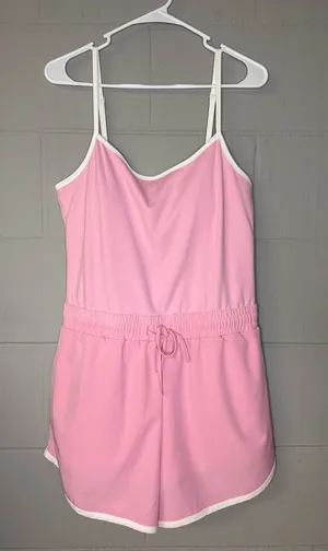 AS Revival Pink Athletic Romper Women’s Size XL One Piece Pickleball Tennis Golf thumbnail 1