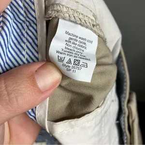 J. Crew 100% cotton chino‎ broken in khaki shorts size 10 thumbnail 5