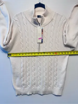 Dokotoo Sweaters 2026 Fall Winter Quarter Zip Ribbed Cable Knit size med nwt thumbnail 4