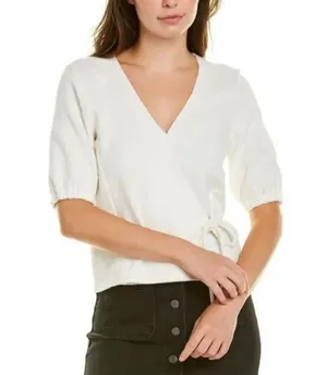 Texture & Thread Madewell White Tie Shirt Size Medium thumbnail 1