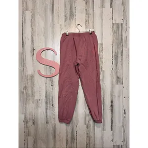 Women’s Pink Sweatpants Joggers Size Small – Cozy Fit, Elastic Waist & Cuffs thumbnail 3