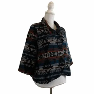 BILLABONG‎ Women's Small Aztec Multicolor Tapestry Print Fall Autumn Jacket thumbnail 5