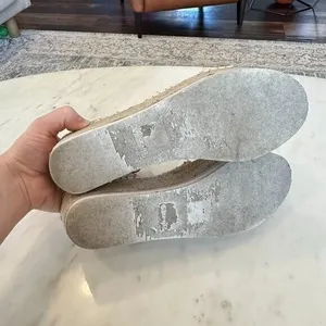 Dolce Vita Lury Espadrille Wedge Sandal‎ White Beachy Boho Casual Size 10 thumbnail 2