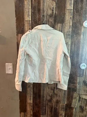 Guess white faux leather jacket white size Medium SH2) thumbnail 4