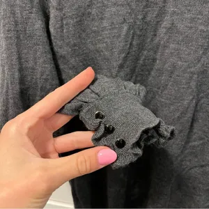 Sézane 100% Merino Wool Grey Sweater Jumper thumbnail 6
