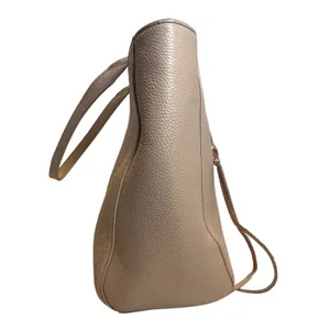 Rebecca Minkoff‎ Regan Tote Bag Womens Large Beige Pebbled Leather Tassel Gold thumbnail 3
