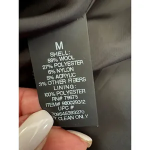 London Fog Women's Gray Wool Blend Coat Jacket Classic Pea Coat Medium‎ thumbnail 9