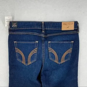 Hollister Stretch Dark Wash Denim Skinny‎ Jean thumbnail 10