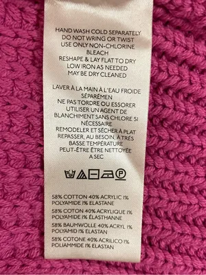 Free People Swim Too Deep Vibrant Fuchsia Ribbed Button Cardigan Size XS thumbnail 10
