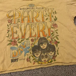 Cropped Tee Shirt Yellow Size M thumbnail 2