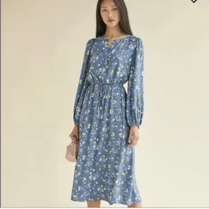 Reformation Lisse Dress in Blue Avery‎ Floral Sz 8 thumbnail 2