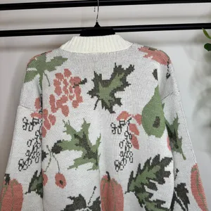 Vintage VTG Bay Point Threads Pumpkin Fall Knit 100% Acrylic Sweater M Medium thumbnail 5