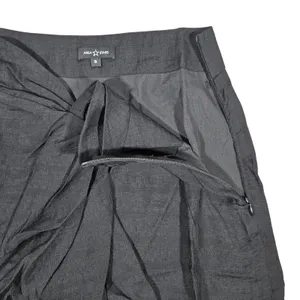 Area Stars Neela Skirt‎ Black Linen Blend Knot Front Slit Midi Skirt Small NEW thumbnail 3