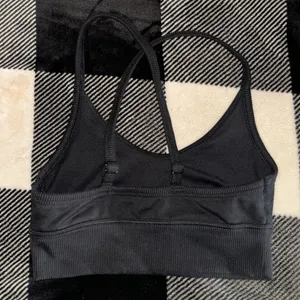 Aerie the hugger black sports bra size xs thumbnail 2