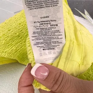 Hurley Yellow Window Pane Crop Top Size Large thumbnail 12